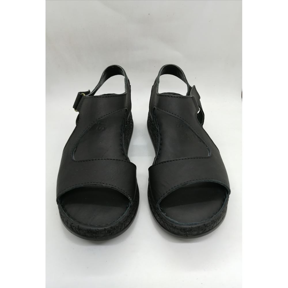 21563 Siyah Hakiki Deri Comfort Ortopedik Ayakkabı
